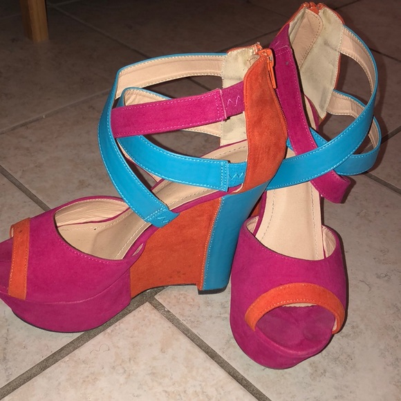 Shoes - Colorful Wedges